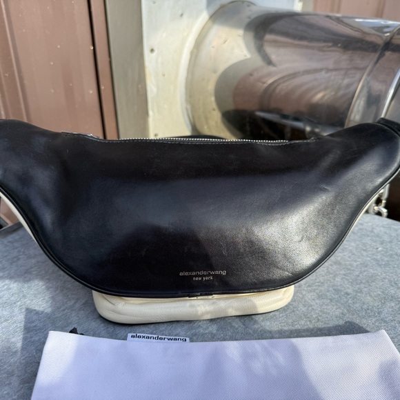 Alexander Wang White Lambskin Leather Attica Fanny Pack Belt Bag - Picture 9 of 15